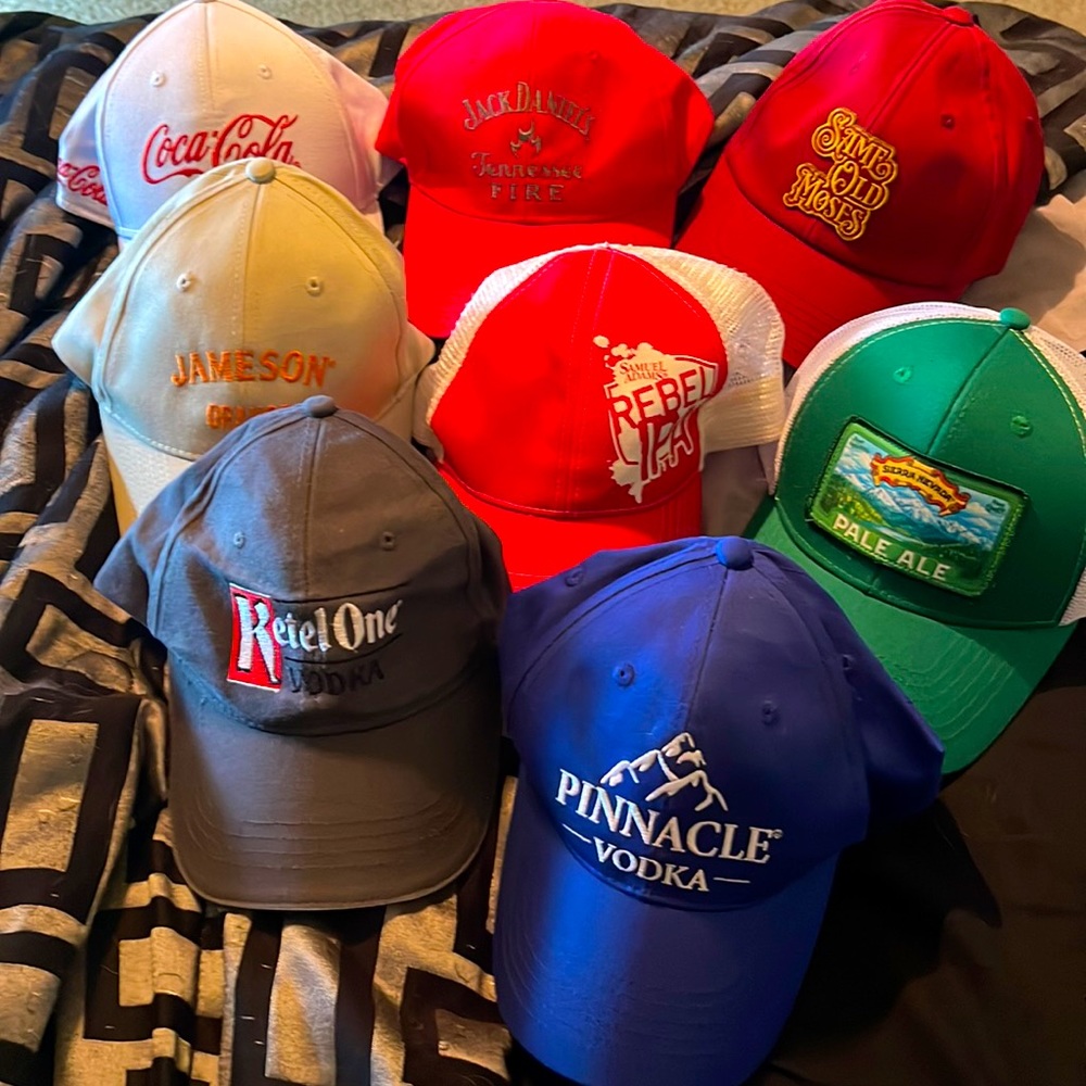 Branded hats assortment